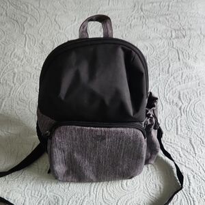 Stylish Black and Gray Nursing Backpack